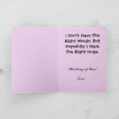 Borstkanker roze lint knuffel Wenskaart Kaart (Binnen)