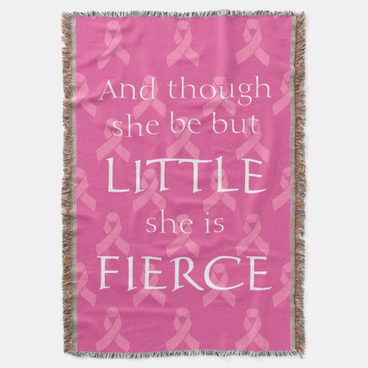 Borstkanker Roze lint-lintwand Deken (Voorkant Verticaal)