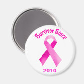 Borstkanker Roze lint Magnet (Voorkant / Achterkant)