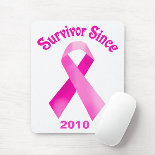Borstkanker Roze lint Mousepad Muismat (Met muis)