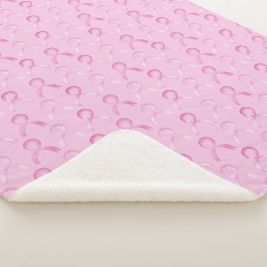 Borstkanker, roze lint, ondersteuning, wift #kanke sherpa deken (3/4)