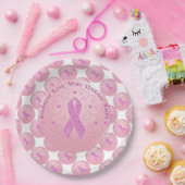 Borstkanker Roze lint papieren Borden Papieren Bordje (Feest)