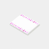 Borstkanker Roze lint Post-it® Notes (Schuin)