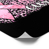 Borstkanker - Roze lint Poster (Hoek)