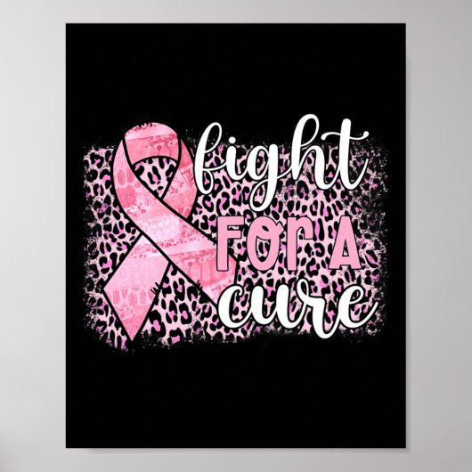 Borstkanker - Roze lint Poster (Voorkant)