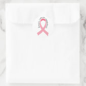 Borstkanker roze lint Sticker (Tas)