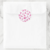 Borstkanker Roze lint Stickers (Tas)