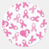 Borstkanker Roze lint Stickers (Voorkant)