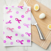 Borstkanker Roze lint Theedoek (Quarter Fold)