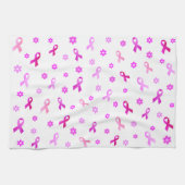 Borstkanker Roze lint Theedoek (Horizontaal)