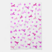 Borstkanker Roze lint Theedoek (Verticaal)