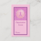 Borstkanker Roze lint Visitekaartje 4 (Voorkant)