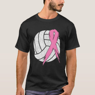 Borstkanker Roze lint Volleyball Awareness Cos. T-shirt