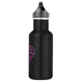 Borstkanker Roze lint Waterfles (Rechts)