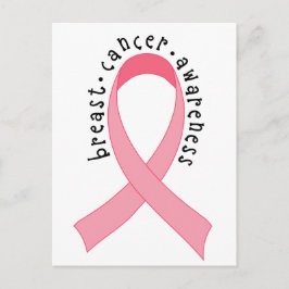 Borstkanker Roze lintBriefkaart Briefkaart