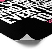 Borstkanker - Roze linten in oktober Poster (Hoek)