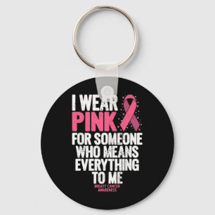 Borstkanker - Roze linten in oktober Sleutelhanger