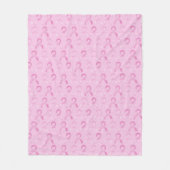 Borstkanker, roze lintje, schitterende rugzak fleece deken (Voorkant)