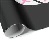 Borstkanker Roze lintje Volleyball Awareness Cadeaupapier (Rol Hoek)