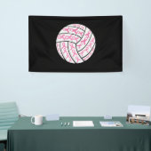 Borstkanker Roze lintje Volleyball Awareness Spandoek (Beurs)