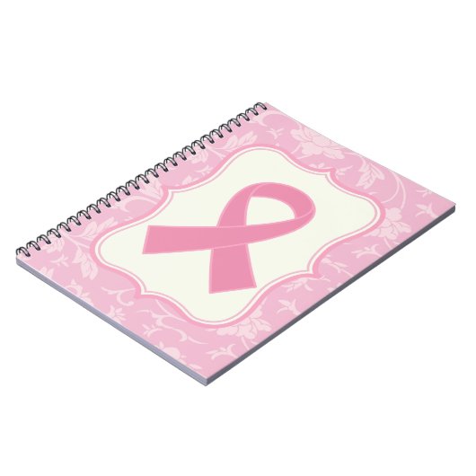 Borstkanker Roze lintlintjes Gift Notitieboek (Linkerzijde)