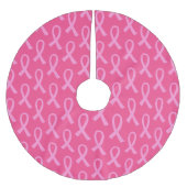 Borstkanker roze lintpatroon kerstboom rok (Voorkant)