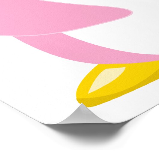 Borstkanker Roze Penguin Poster (Hoek)