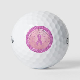 Borstkanker Roze ribbon Golf Balls Golfballen