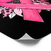 Borstkanker Roze ribbon Sunflower Breast Cancer Poster (Hoek)