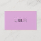 Borstkanker Roze Velvet Ribbon Visitekaartjes (Achterkant)