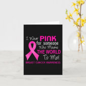 Borstkanker roze voor iemand die de wereld wil kaart (Gele Bloem)