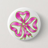 Borstkanker Shamrock Ribbon Ronde Button 5,7 Cm (Voorkant)