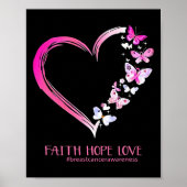 Borstkanker Shirt 1 Poster (Voorkant)