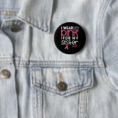 Borstkanker Shirt Draag Roze zuster Bre Ronde Button 5,7 Cm (In situ)