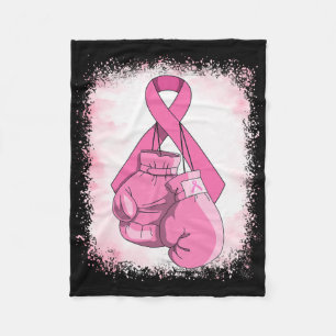 Borstkanker Shirt Roze boxe lint Fleece Deken