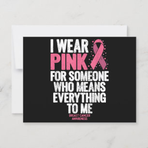 Borstkanker Shirten voor familieborst C Briefkaart