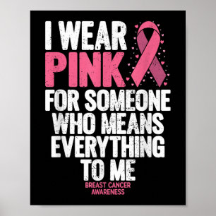 Borstkanker Shirten voor familieborst C Poster