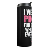 Borstkanker Shirten voor familieborst C Thermosbeker (Gedraaid links)