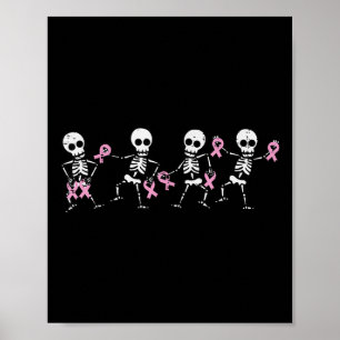 Borstkanker Skeletten Dansen Bewustzijn Mannen Vro Poster