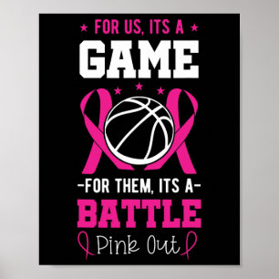 Borstkanker Sketel Speler Coach Pink Ribbon Award Poster
