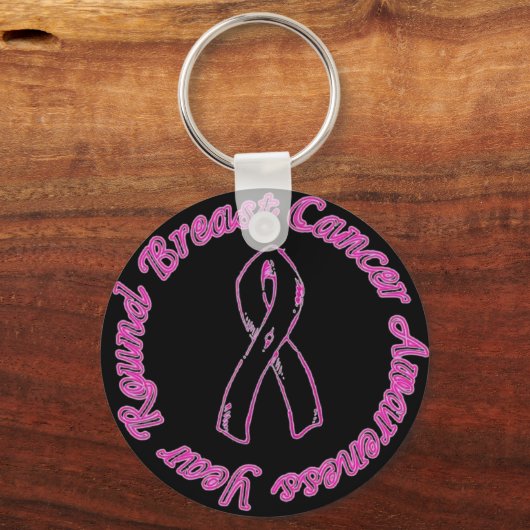 Borstkanker Sleutelhanger (Voorkant)