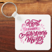 Borstkanker Sleutelhanger (Voorkant)