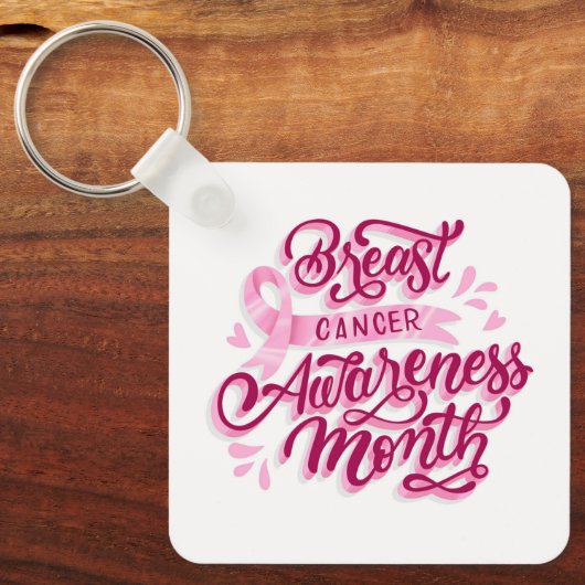 Borstkanker Sleutelhanger (Voorkant)