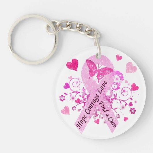 Borstkanker Sleutelhanger (Voorkant)