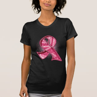 Borstkanker Slogan Watermark Ribbon T-shirt