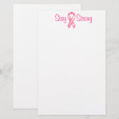 Borstkanker: sterke koolstofstank briefpapier (Voorkant / Achterkant)