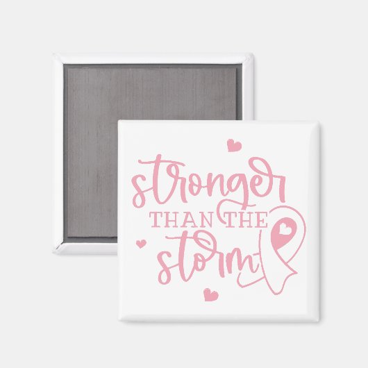 Borstkanker sterker dan het Storm Magneet (Voorkant / Achterkant)