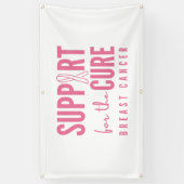 borstkanker steun genezen Banner Outdoor Sign (Verticaal)