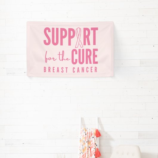 borstkanker steun genezen roze banner groot teken (Insitu)