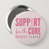 borstkanker steun genezen roze Button (Voorkant /achterkant)
